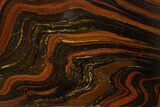 Polished Tiger Iron Stromatolite Slab - Billion Years #317237-1